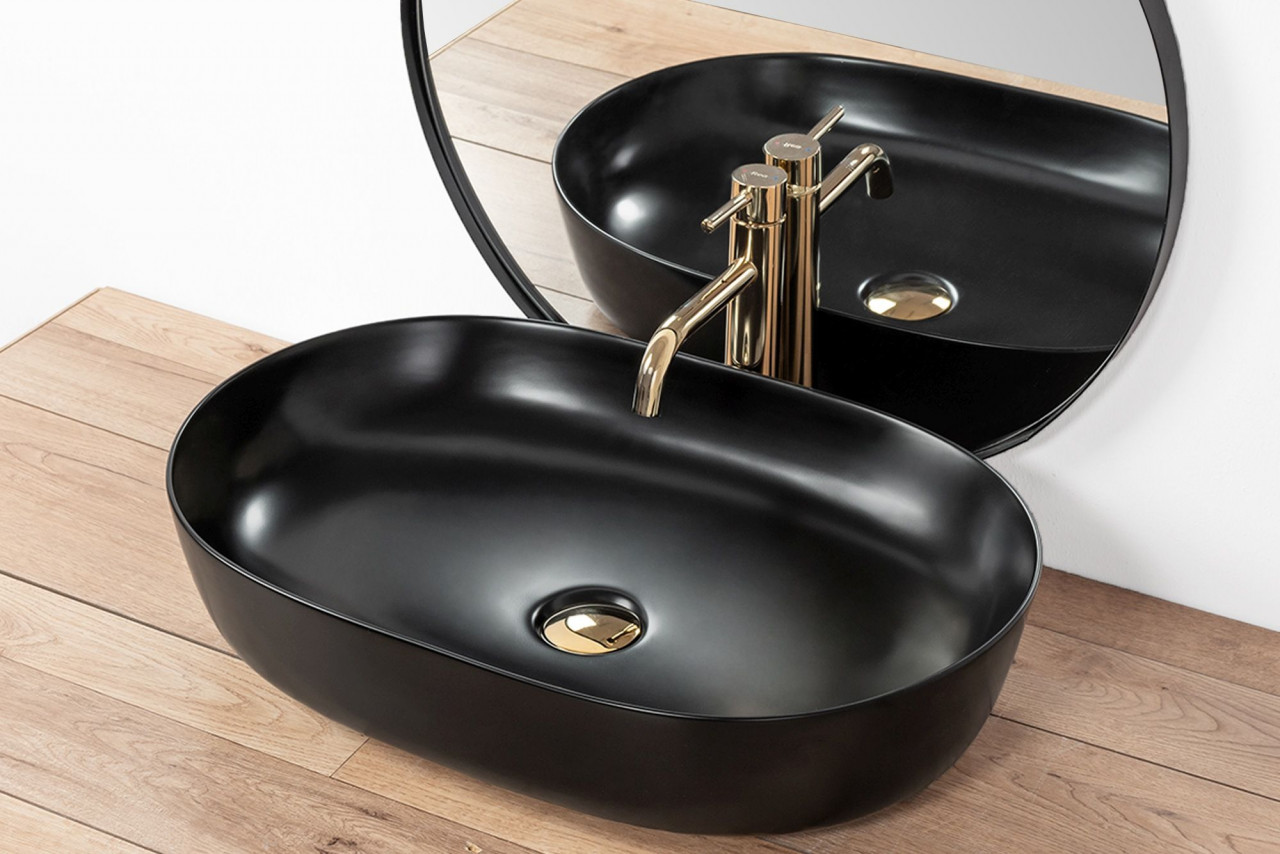 Poze Lavoar Cleo negru mat