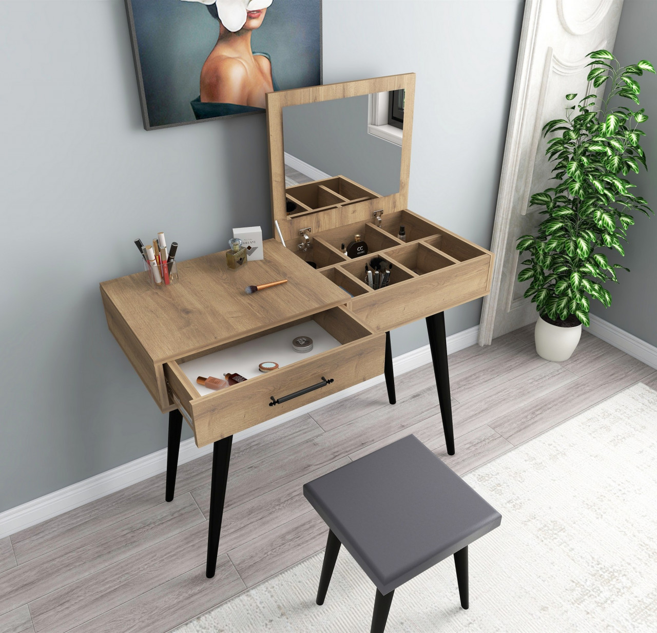 Poze Masa de machiaj Rouge stejar