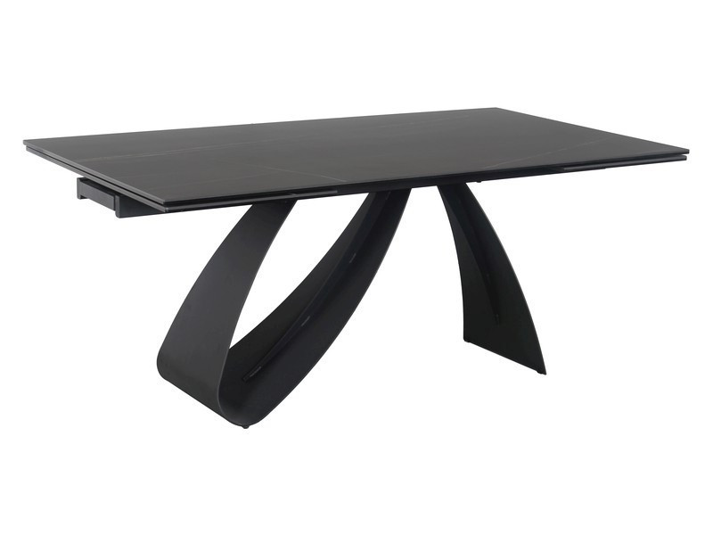 Poze Masa extensibila Diuna Ceramic negru mat - L160-240 cm