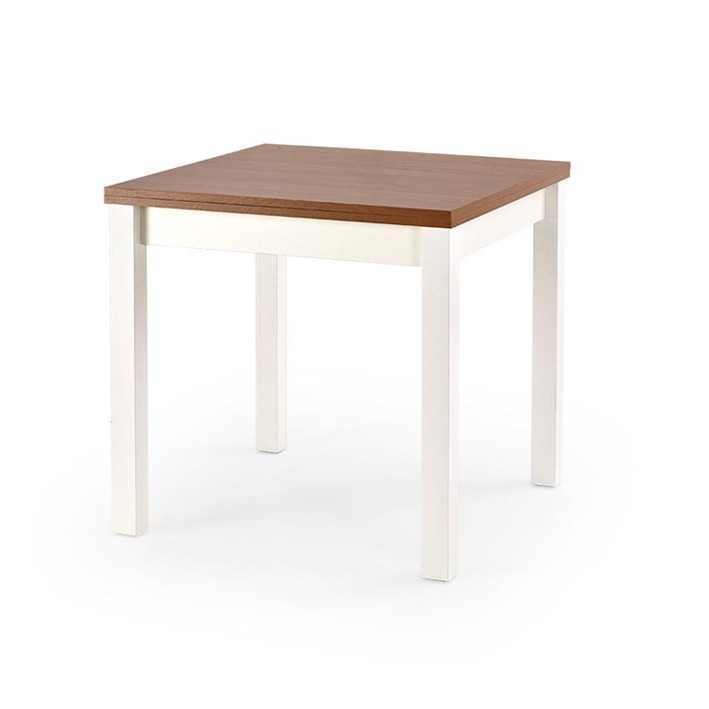 Masa extensibila gracjan arin/alb - l 80-160 x l 80 x h 76 cm