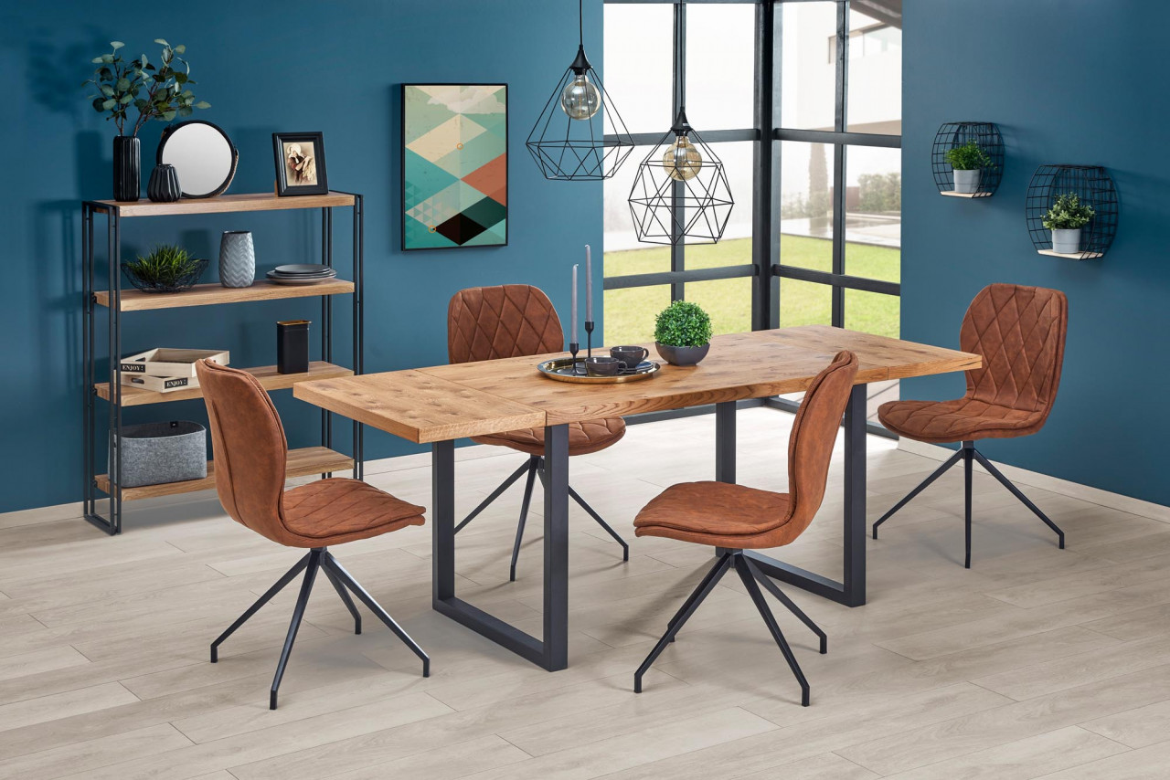 Poze Masa extensibila Horus stejar - L126/206xl80xh76 cm