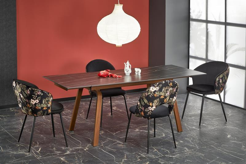Masa extensibila lozano marmura neagra - l100-250 cm