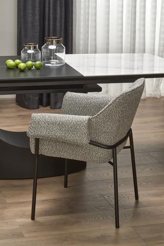Poze Masa extensibila Osman marmura alba - L160-220 cm