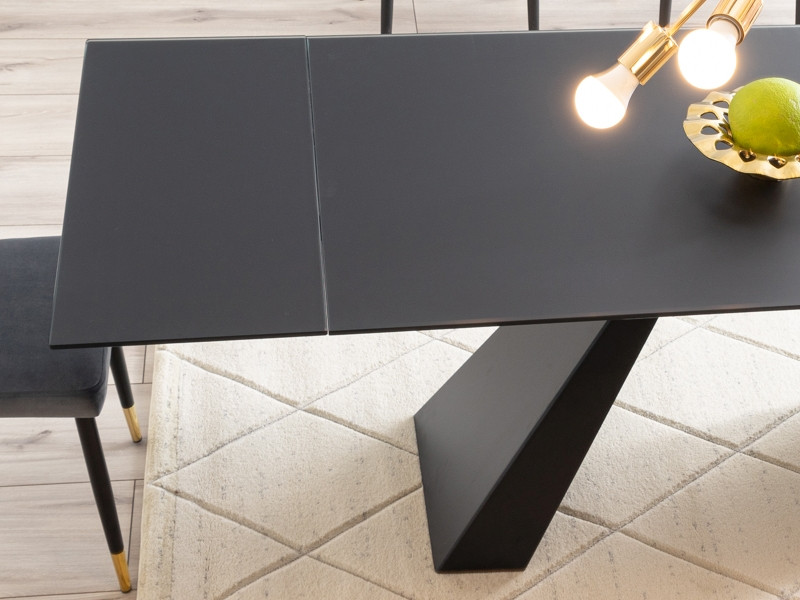 Poze Masa extensibila Salvadore negru mat L160-240xl90 cm