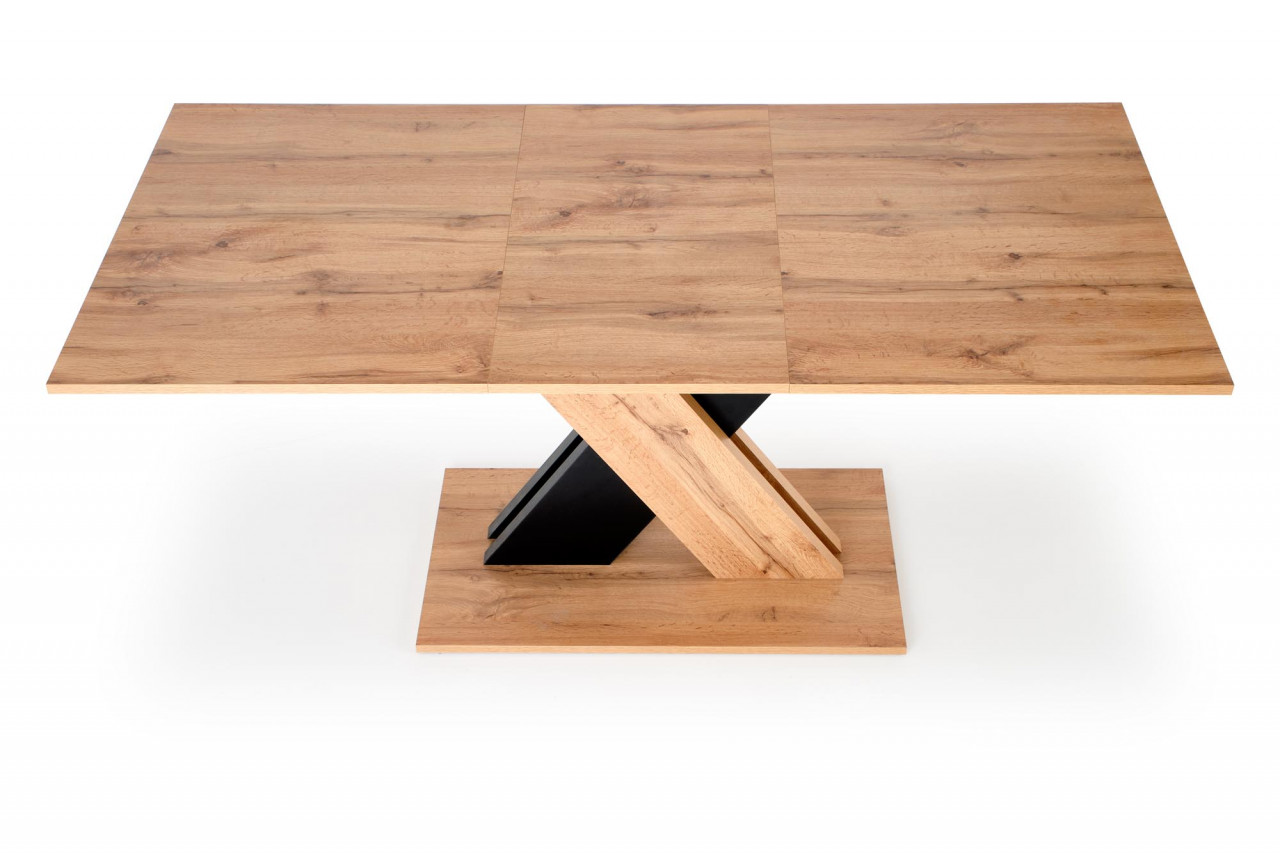 Poze Masa extensibila Xarelto L130-175 cm stejar wotan/negru