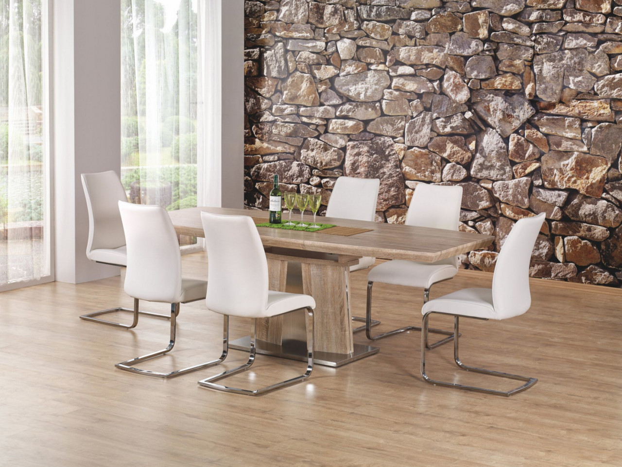 Poze Masa MDF Rafaello - L 160-220 x l 90 x h 76 cm