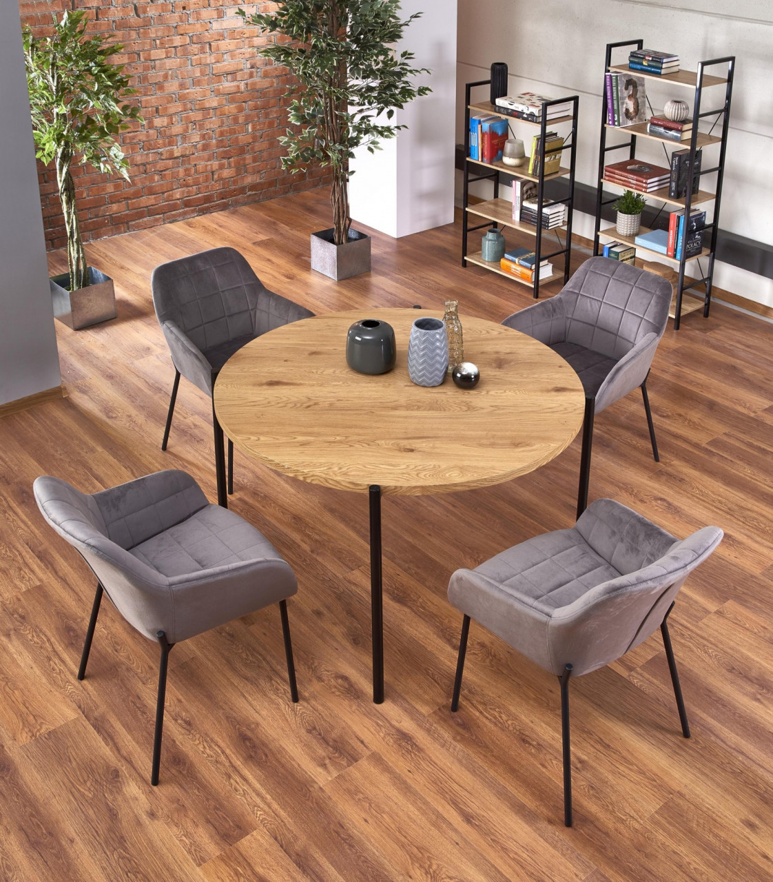Poze Masa rotunda MDF Morgan - d 120 x h 76 cm
