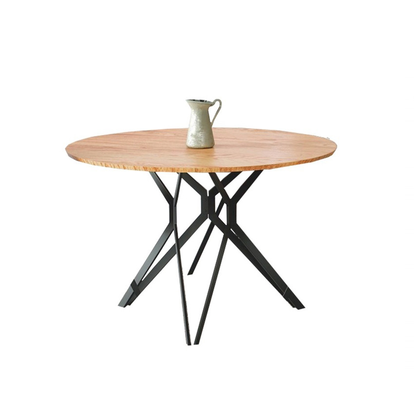 Poze Masa rotunda metal + MDF Pixel 2 - d 120 x h 76 cm