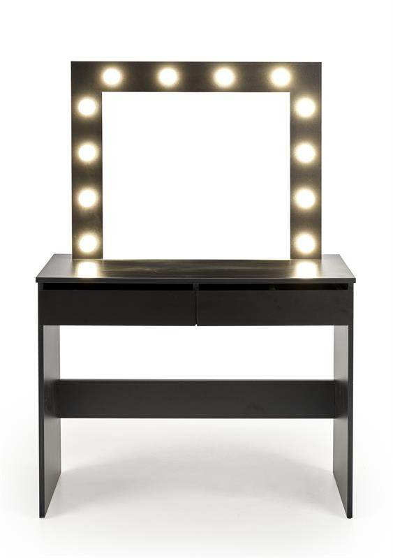 Poze Masuta de toaleta Hollywood negru – H140 cm