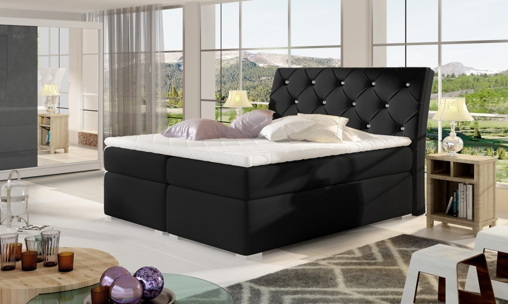 Poze Pat tapitat boxspring Balvin – 180/200 cm