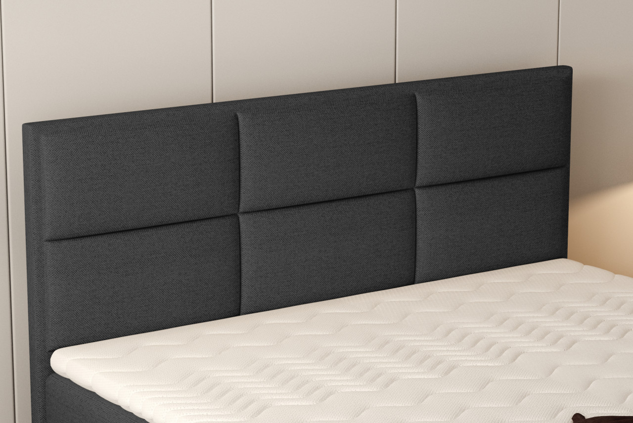 Poze Pat tapitat boxspring Melva 180x200 cm