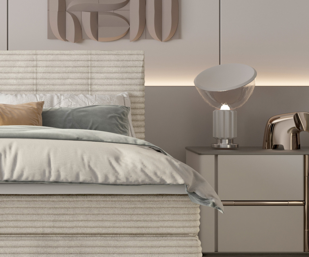 Poze Pat tapitat boxspring Sydney 140x200 cm