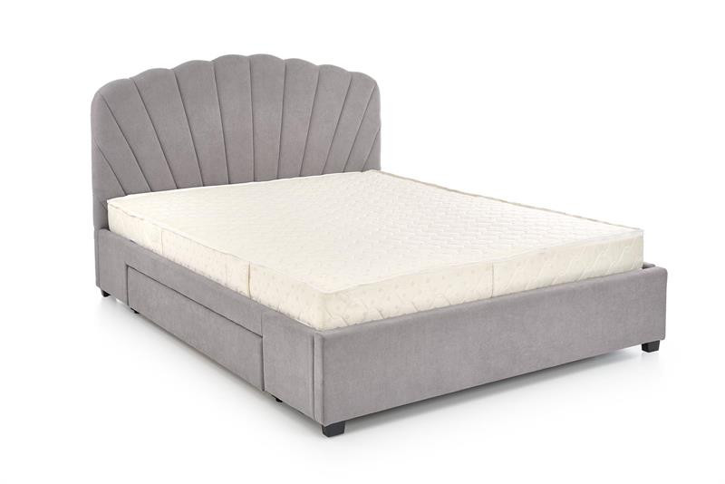 Poze Pat tapitat Gabriella Gri – 160×200 cm