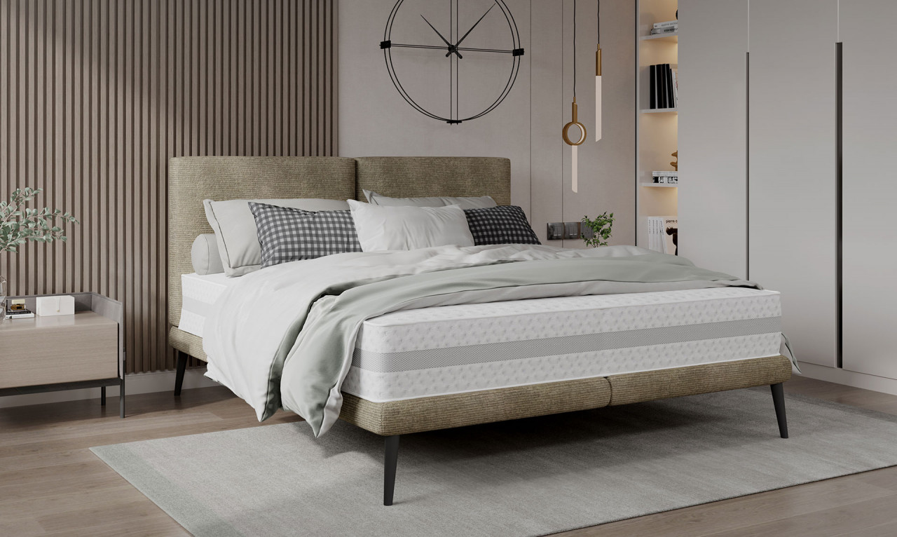 Poze Pat tapitat Selene 160x200 cm