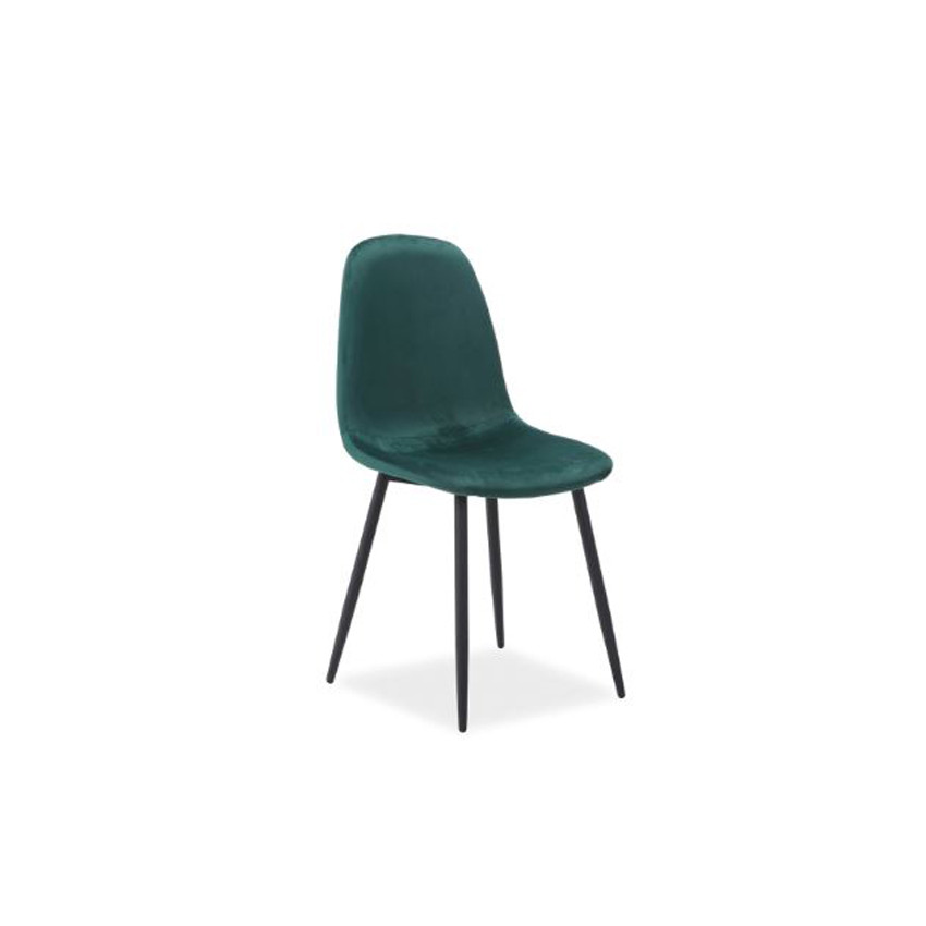 Poze Scaun catifea Fox verde - H 86 cm