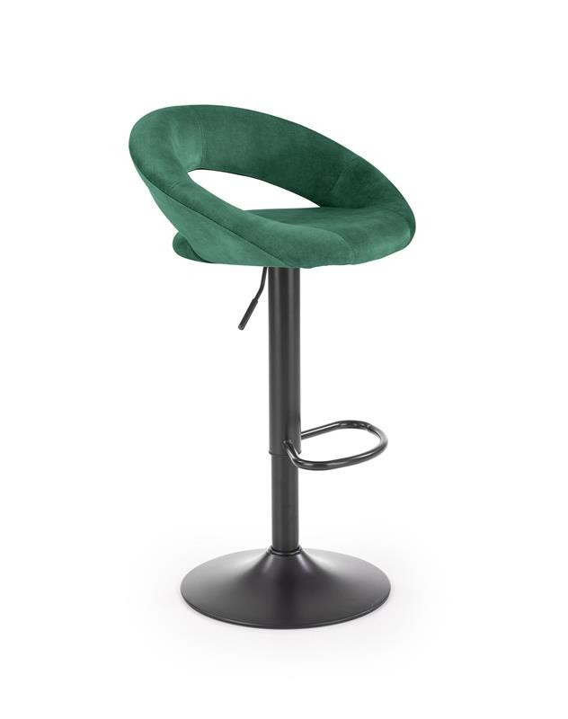 Scaun de bar h-102 velvet verde