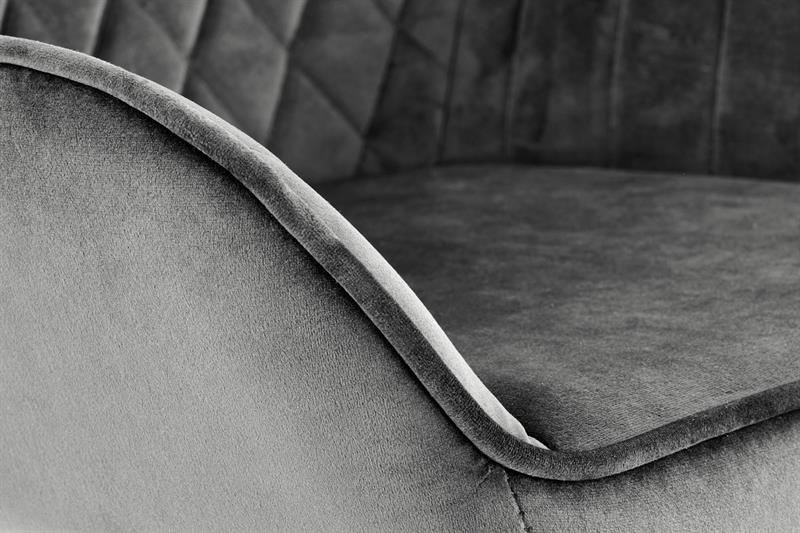 Poze Scaun de bar H-103 velvet gri – H114 cm
