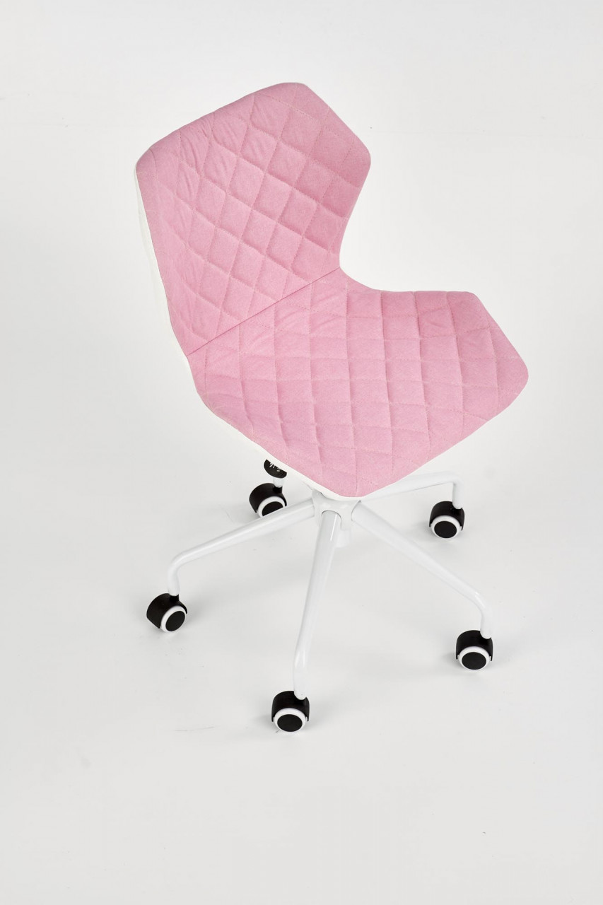 Poze Scaun de birou copii Matrix III alb roz