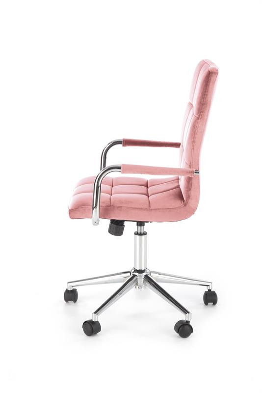 Poze Scaun de birou Gonzo 4 Velvet Roz – H105 cm