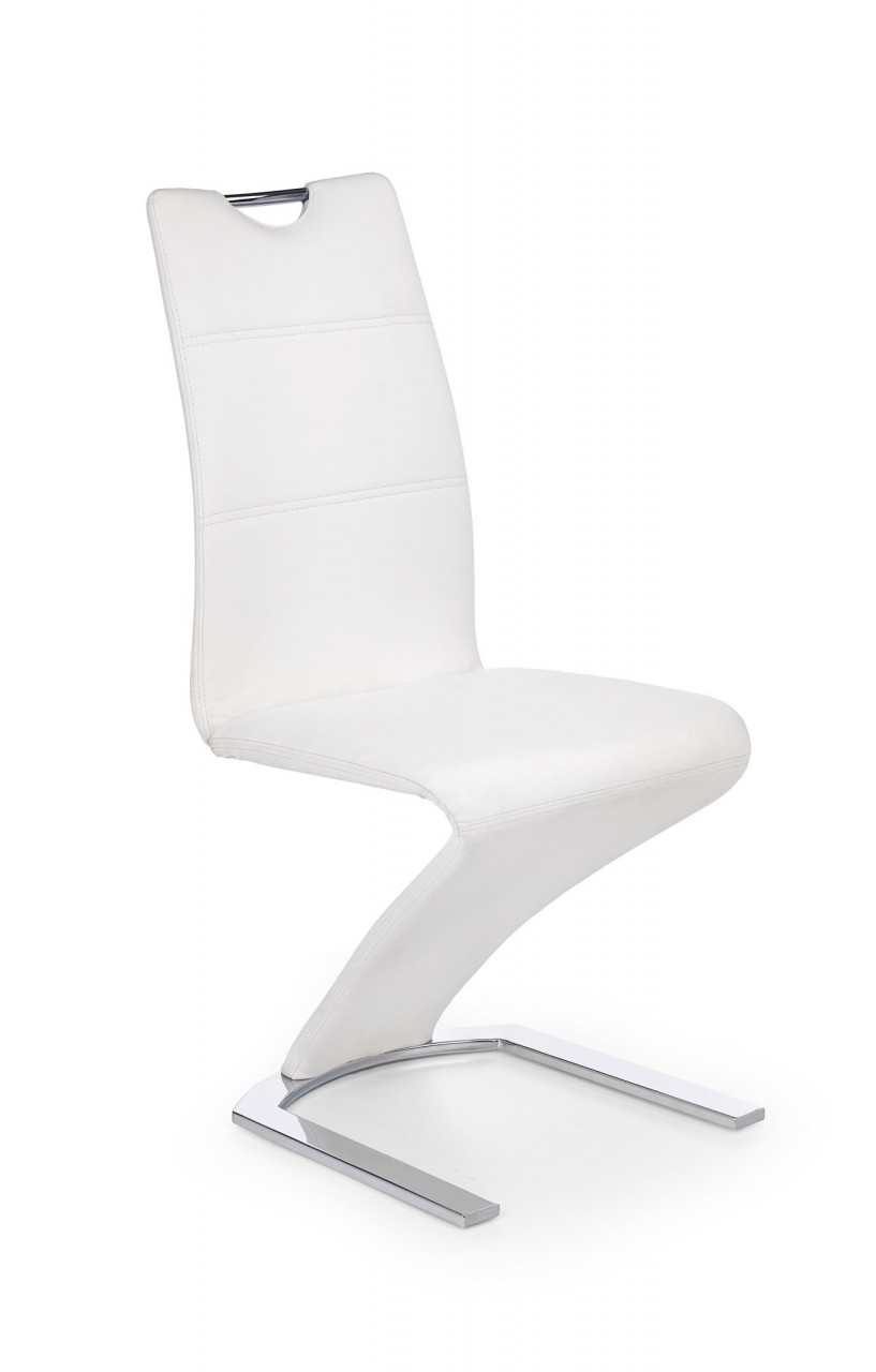 Poze Scaun K188 piele ecologica alb