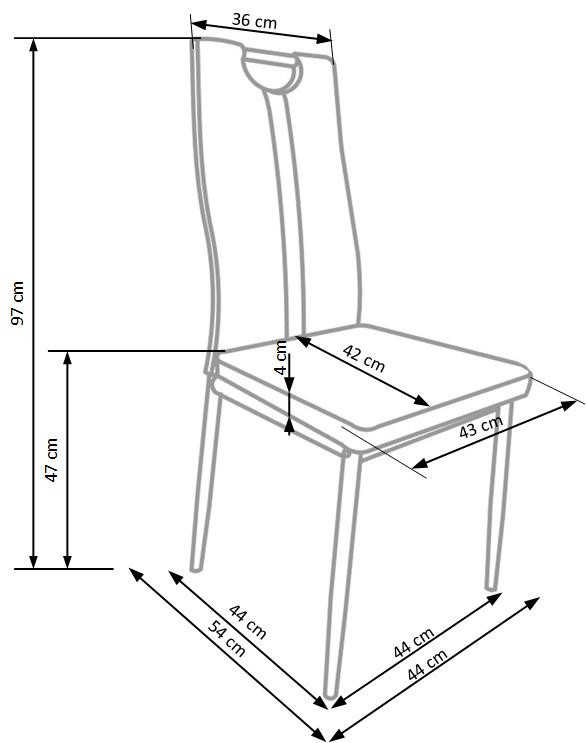 Poze Scaun K202 piele ecologica negru