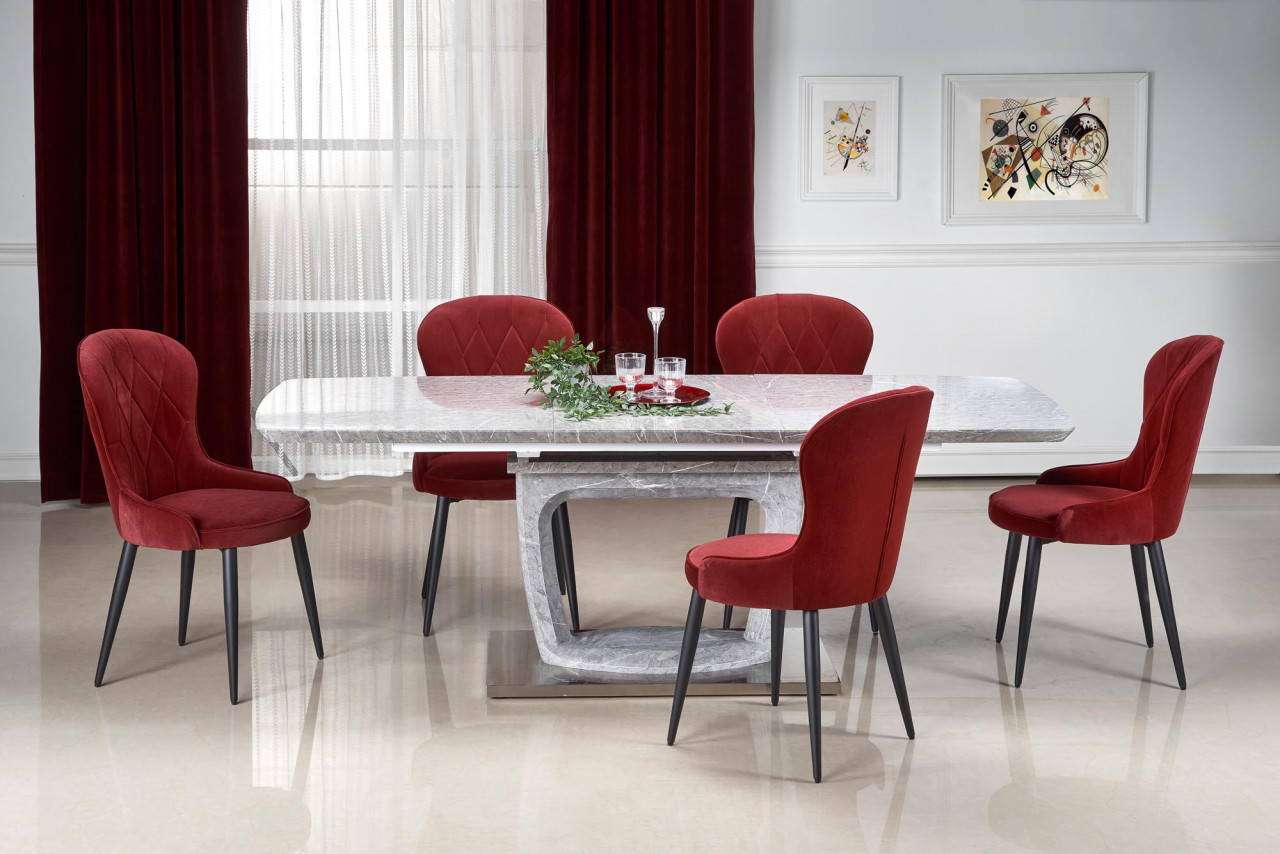 Poze Scaun K366 velvet rosu inchis