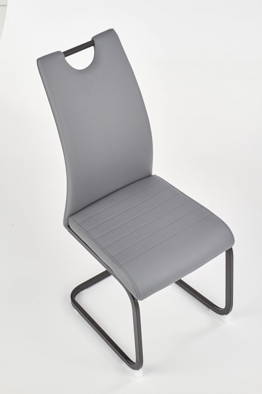 Poze Scaun K371 piele ecologica gri