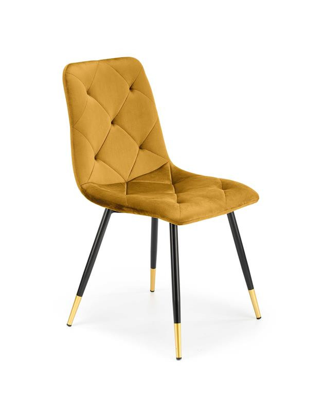 Poze Scaun K438 Velvet Mustariu – l45 x A50 x h86 cm