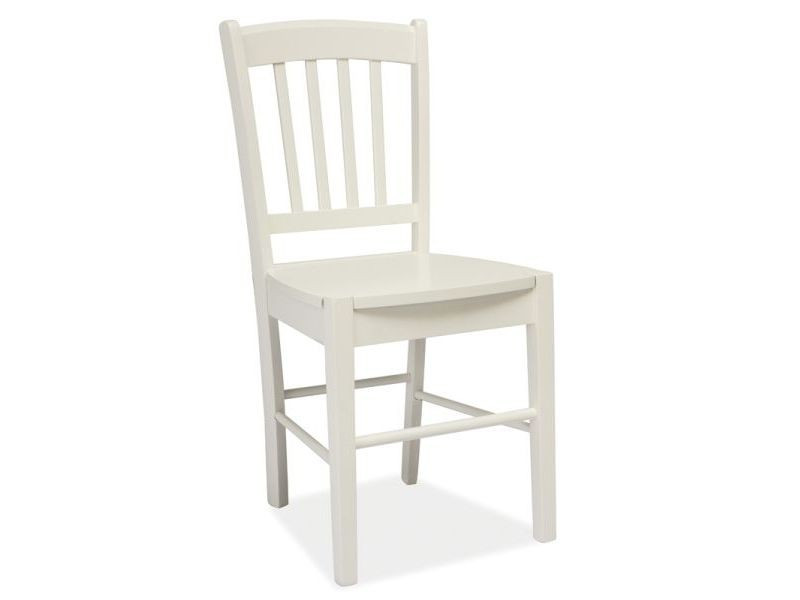 Poze Scaun lemn CD-57 alb – H 85 cm