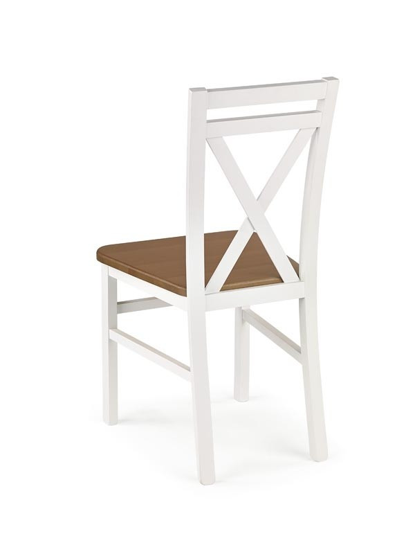 Poze Scaun lemn + MDF Dariusz2 alb-arin - H 90 cm
