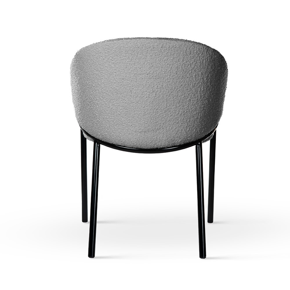 Poze Scaun plusat Fancy gri - H77 cm