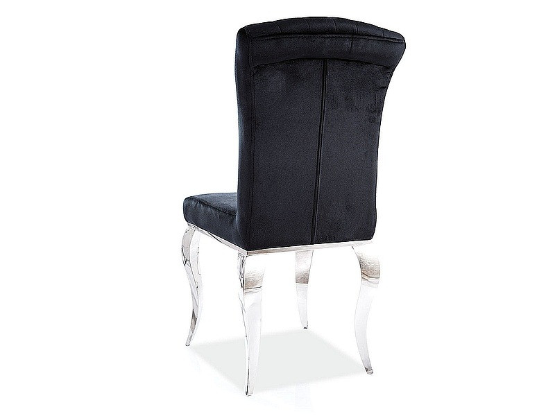 Poze Scaun Prince velvet negru - H100 cm