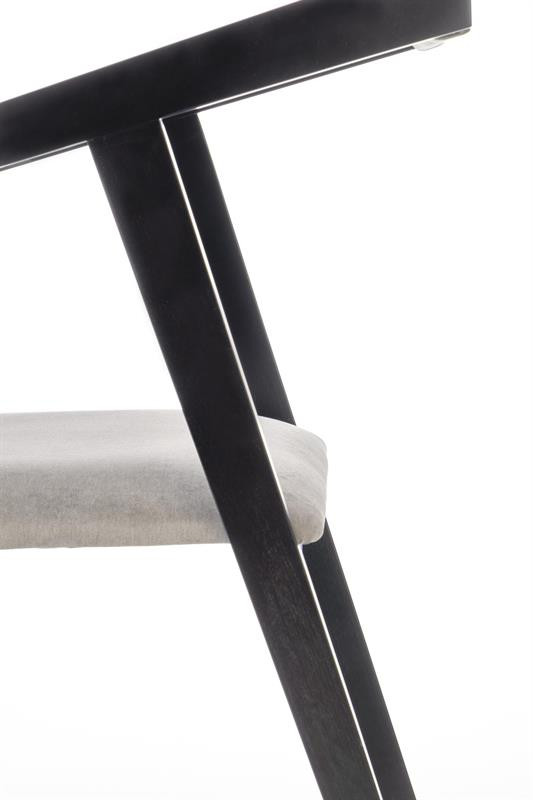 Poze Scaun tapitat Azul Gri - Negru - H 79cm