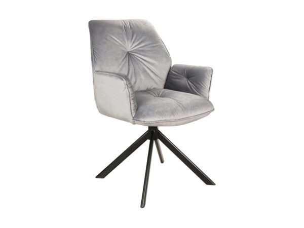 Poze Scaun tapitat Boogie II Velvet – Gri
