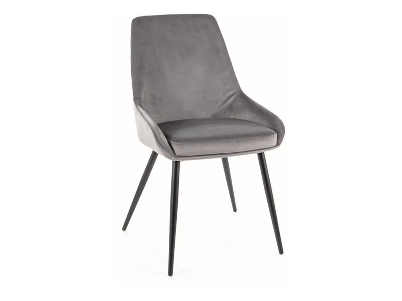 Poze Scaun tapitat Cobe velvet gri Blu14