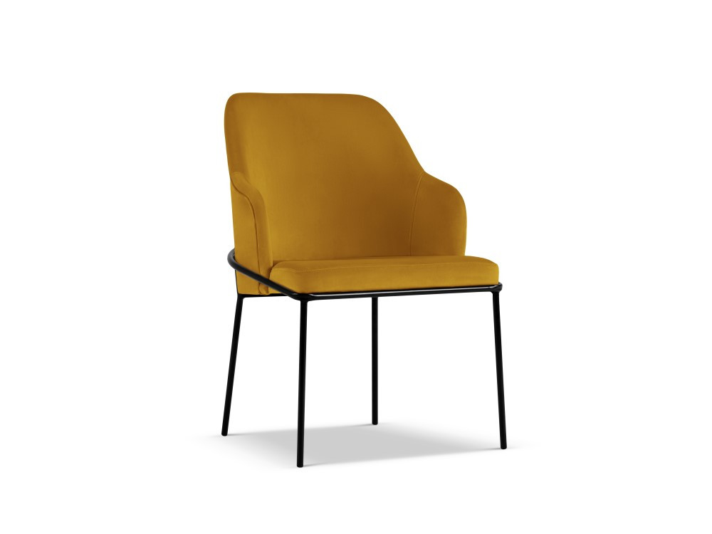 Poze Scaun tapitat cu catifea Sandrine - H84 cm