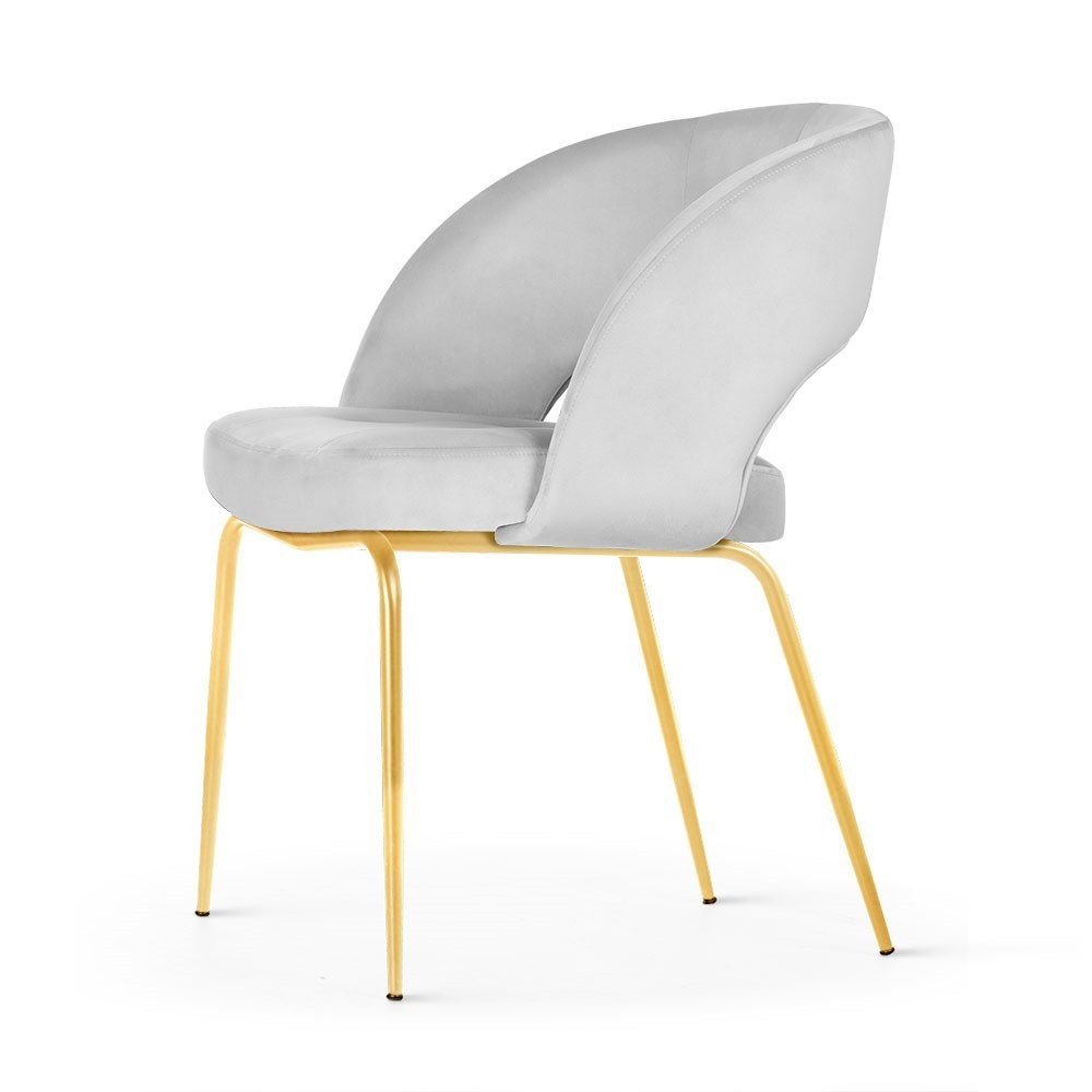 Poze Scaun tapitat Lizbona bleumarin/gold – H79 cm