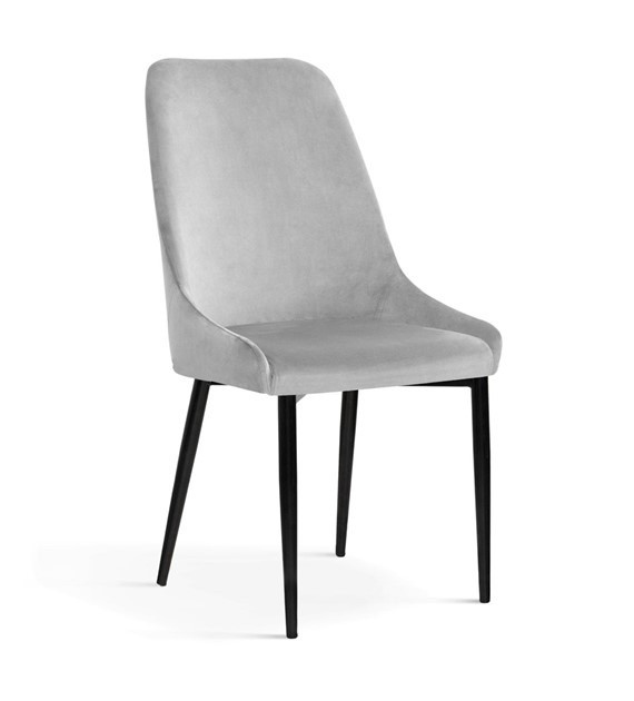 Scaun tapitat olivier gri – h95 cm