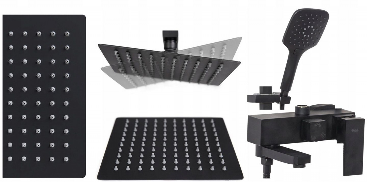 Poze Set de dus Rea Fort Black Mat