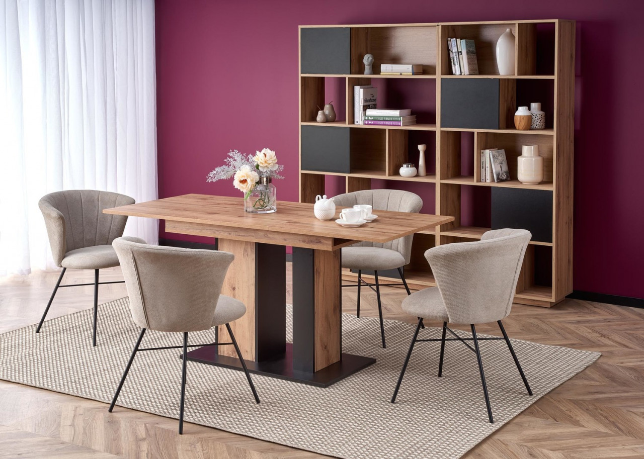 Poze Set masa extensibila Dolomit L130-175 cm + 4 scaune K459 bej