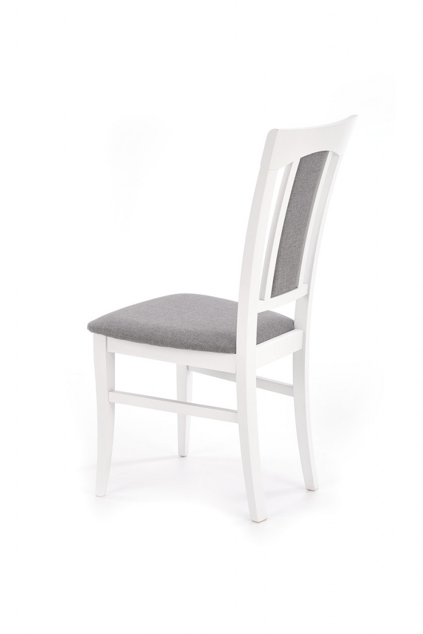Poze Set masa extensibila Fryderyk alba L160-240 cm + 4 scaune Konrad alb/gri Inari91