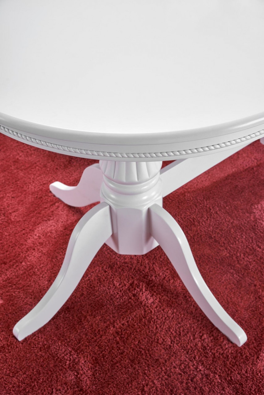 Poze Set masa extensibila Joseph L150-190 cm + 4 scaune Barock gri/alb