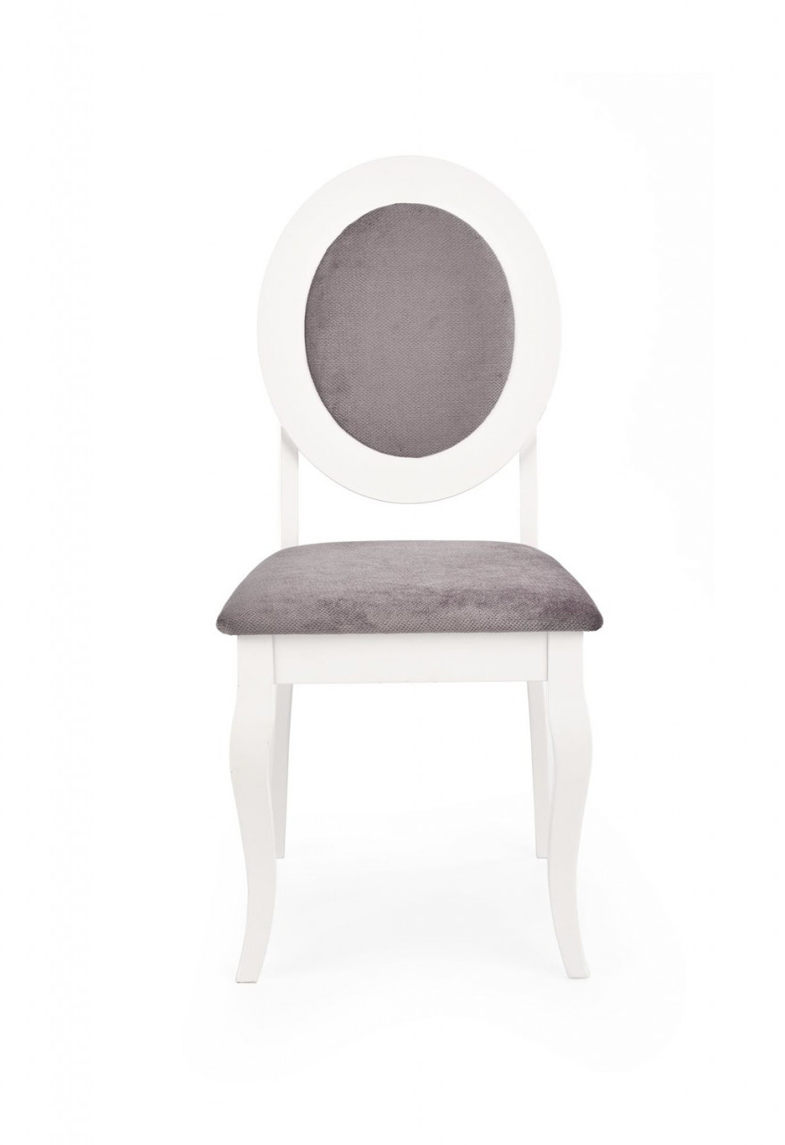 Poze Set masa extensibila Joseph L150-190 cm + 4 scaune Barock gri/alb