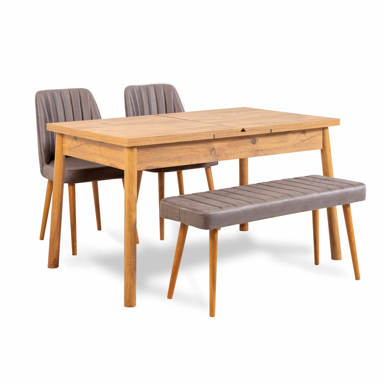 Poze Set masa extensibila si scaune (4 piese) Santiago Atlantice -Soho Grey
