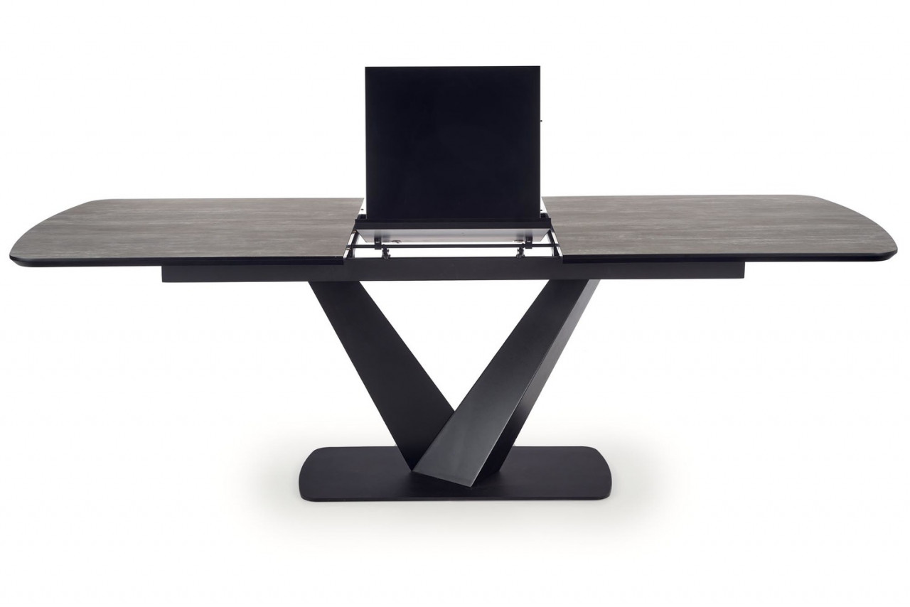 Poze Set masa extensibila Vinston 180-230 cm + 4 scaune K424 gri/negru