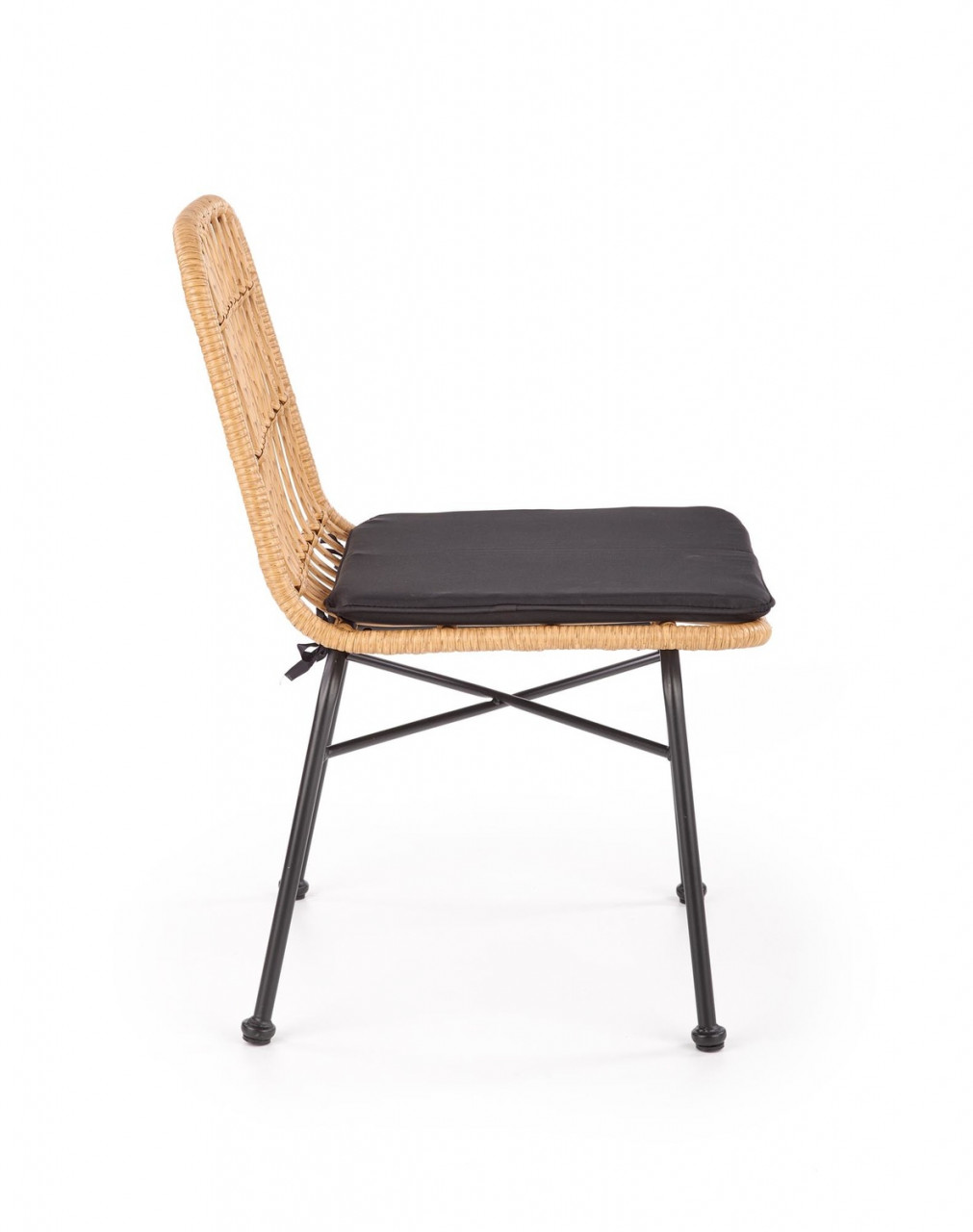 Poze Set masa Jackson L160 cm + 4 scaune K401 ratan natural/negru