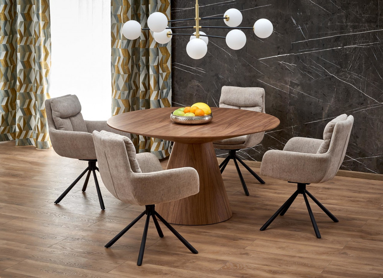 Poze Set masa rotunda Henderson + 4 scaune K495 bej