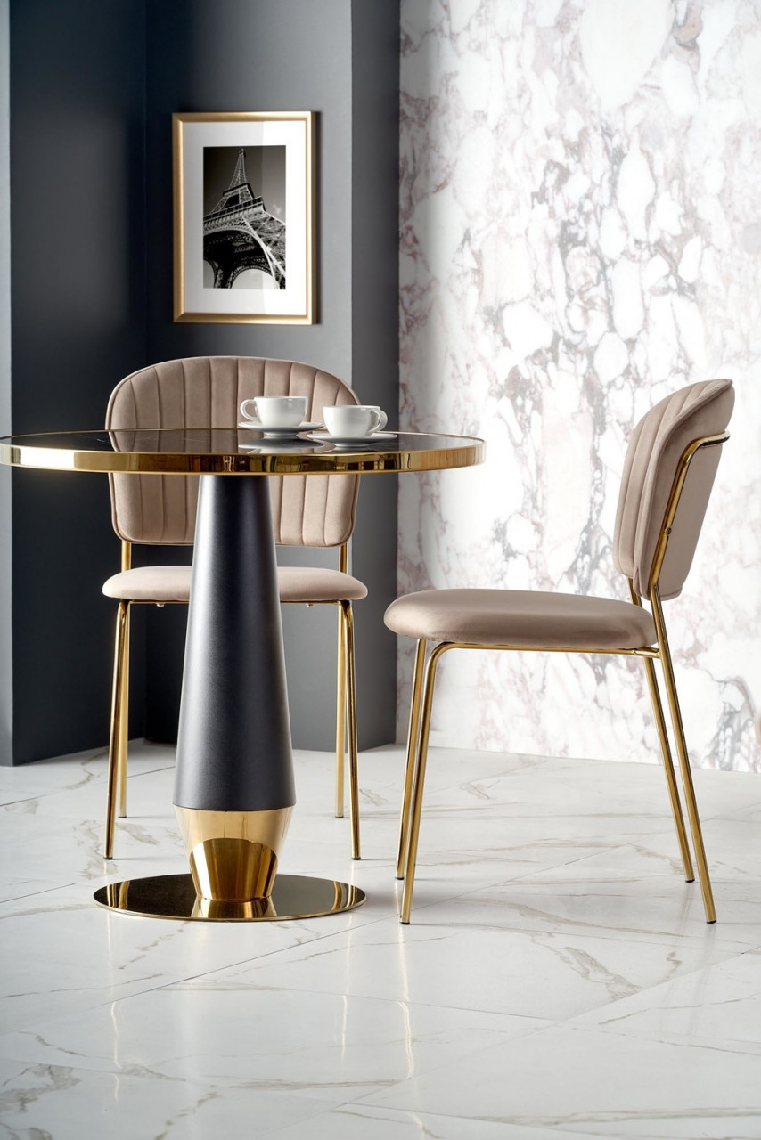 Poze Set masa rotunda Molina + 4 scaune K499 bej