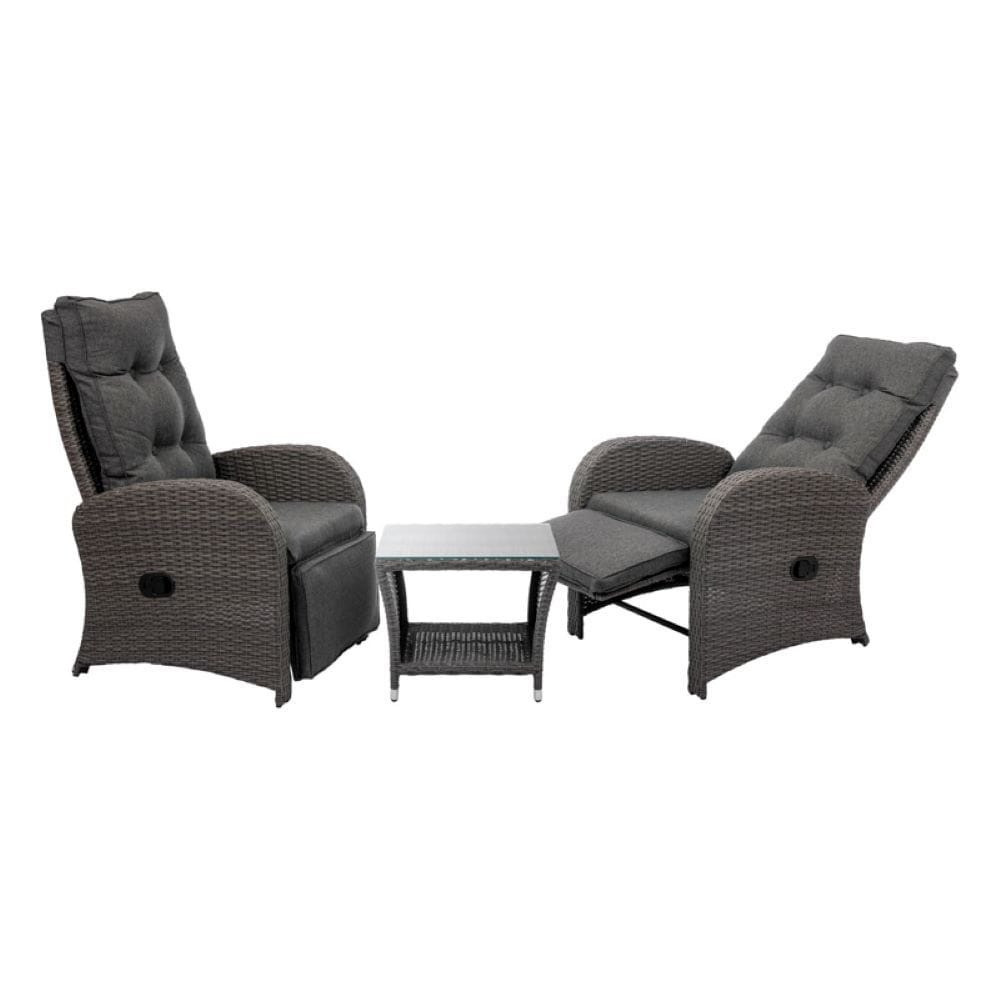 Poze Set masuta + 2 fotolii Songo gri
