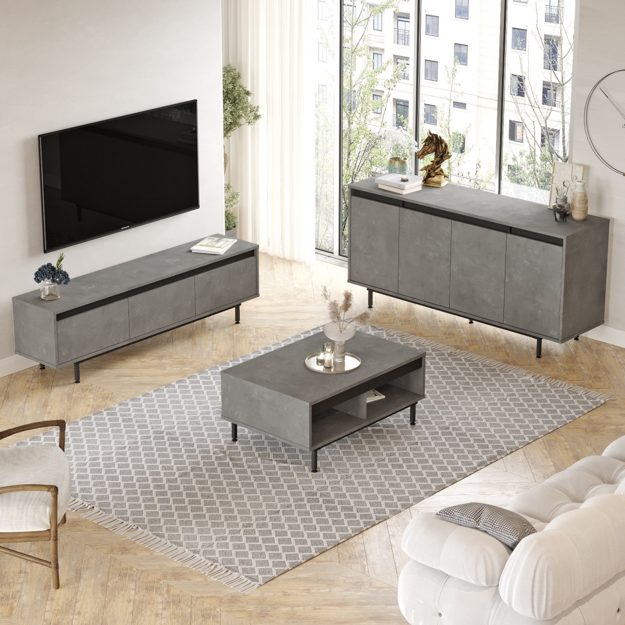 Poze Set mobila living LV34-RL (3 piese)